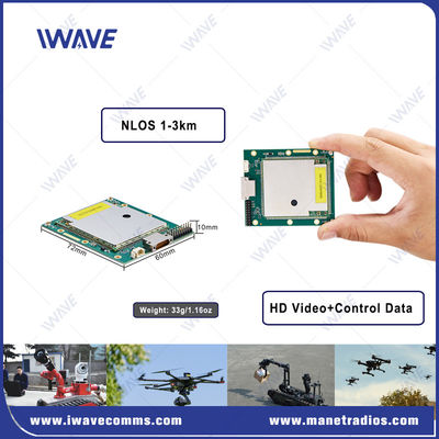 kupować Miniaturowy 33g Drone Video Transmitter 10km Downlink IP MESH Embedded Module produkcja online